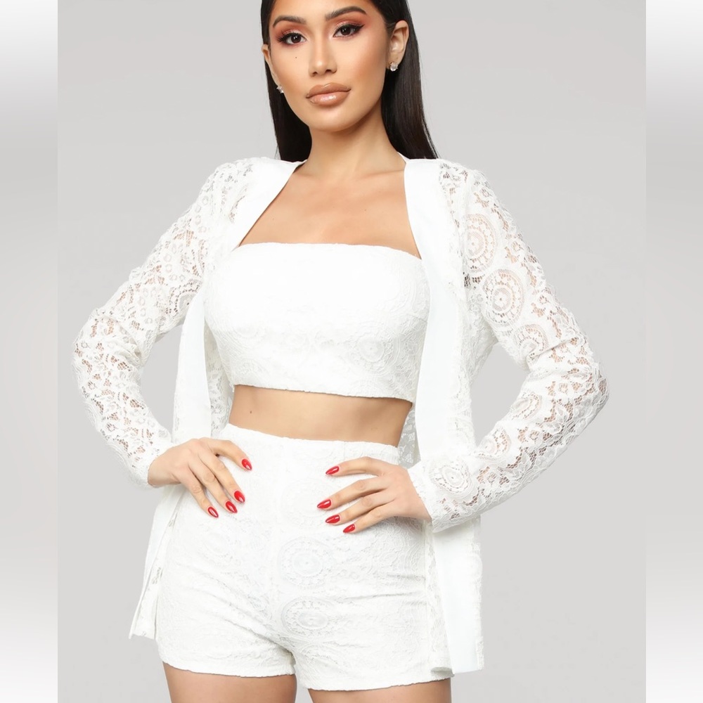 Lace blazer